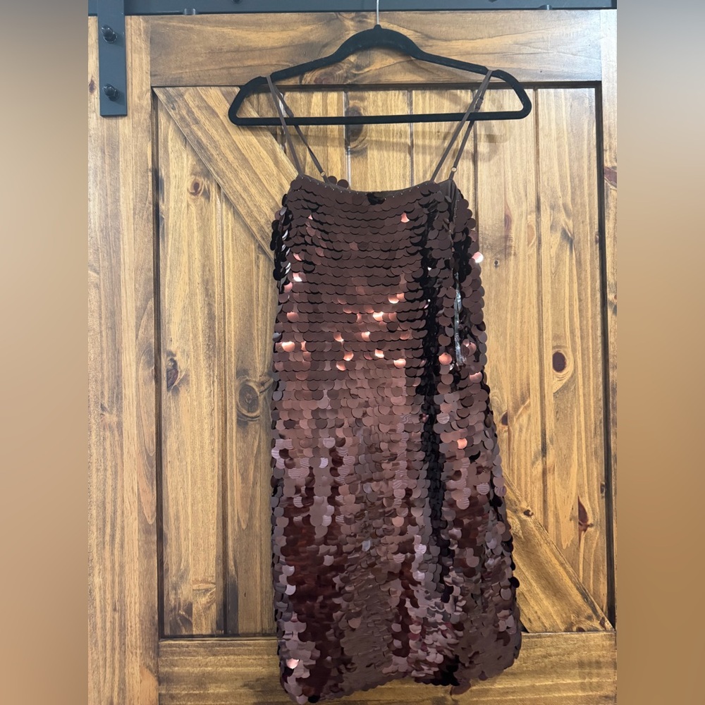 a new day Brown Sequin Mini Dress - Picture 5 of 7
